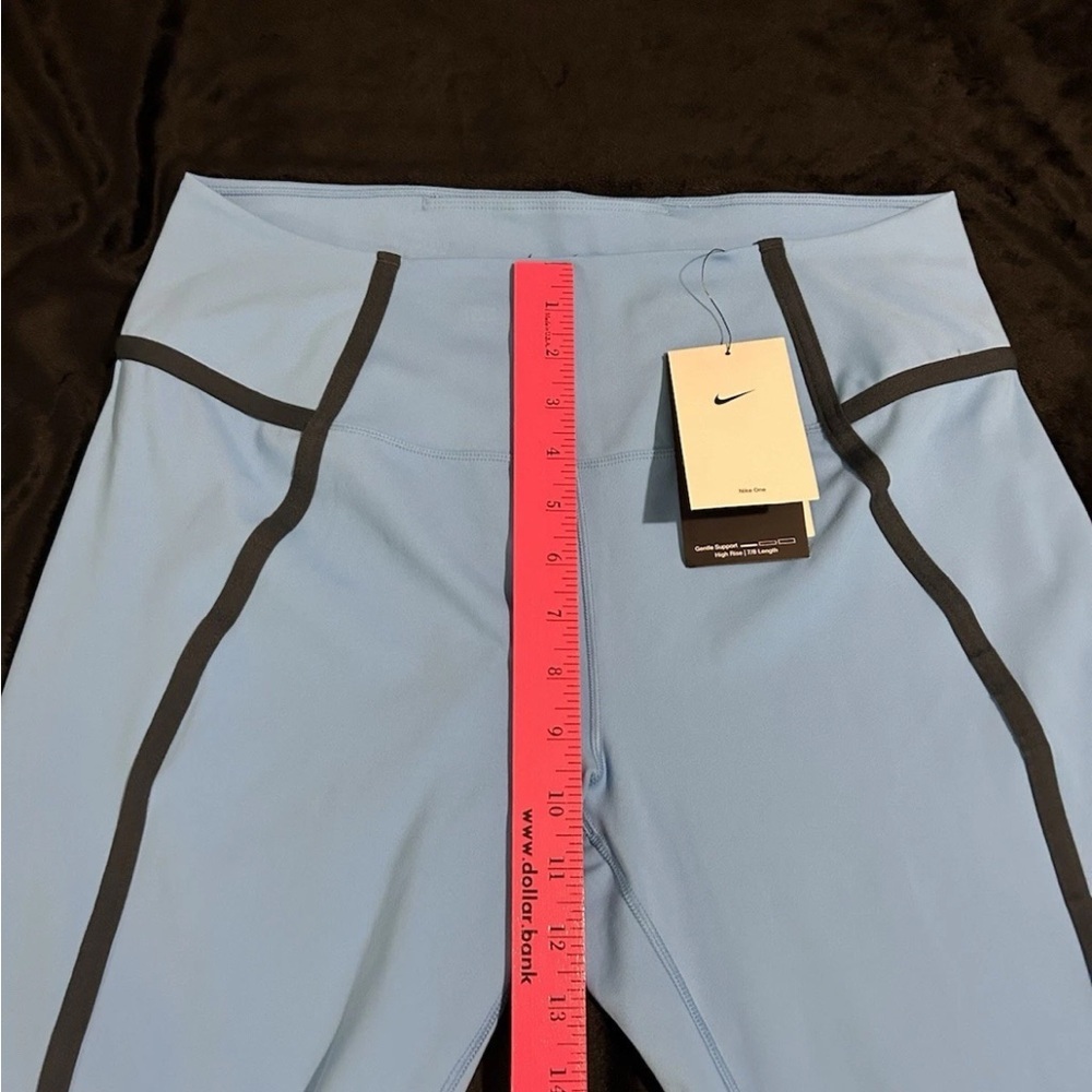 Women Nike One Dry-Fit High-Waisted 7/8 Legging Sz.Xs/Sm/XLg. Sky Blue HJ1137412 - Picture 15 of 16